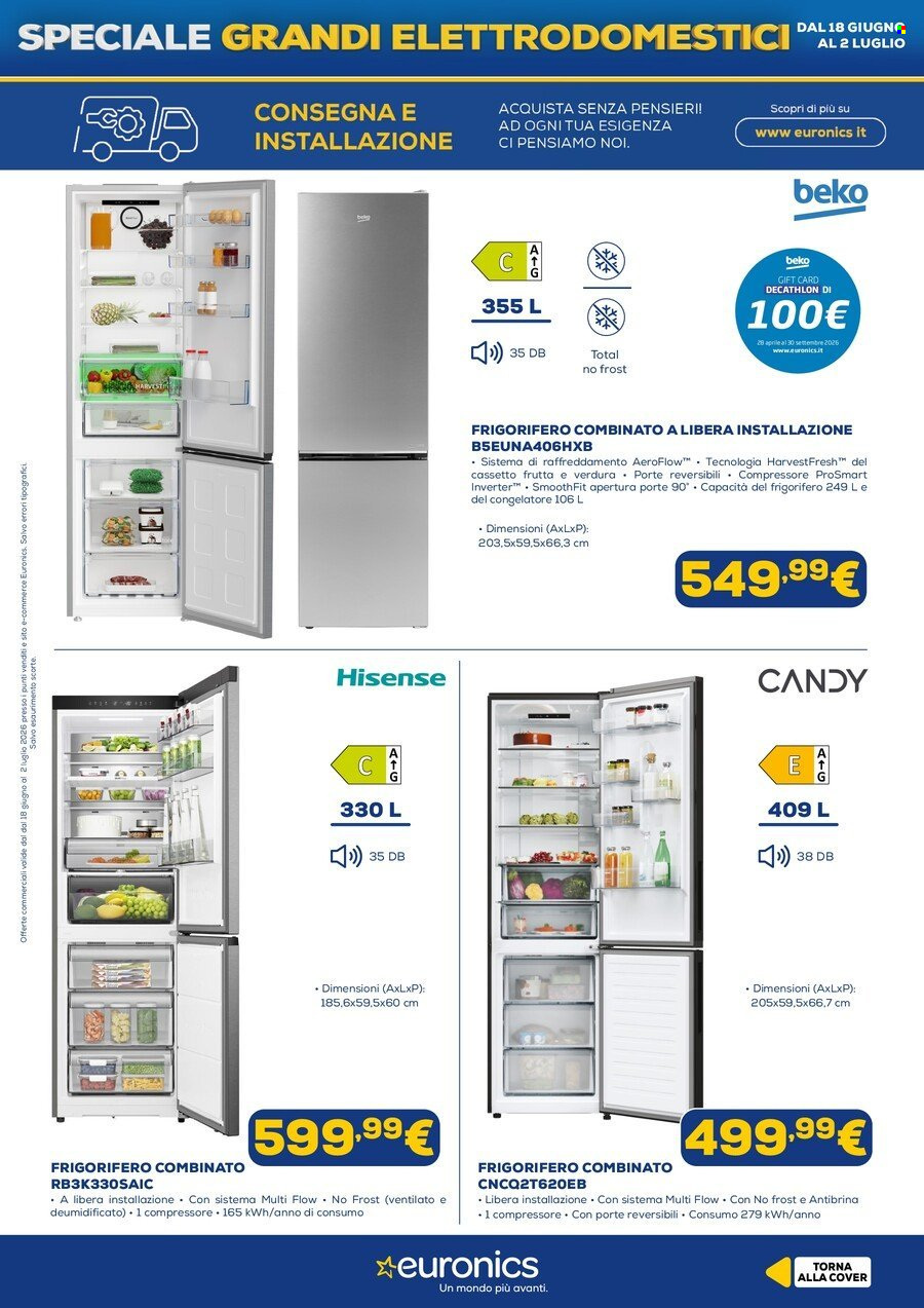 Volantino Euronics - 18/6/2026 - 2/7/2026. Pagina 9