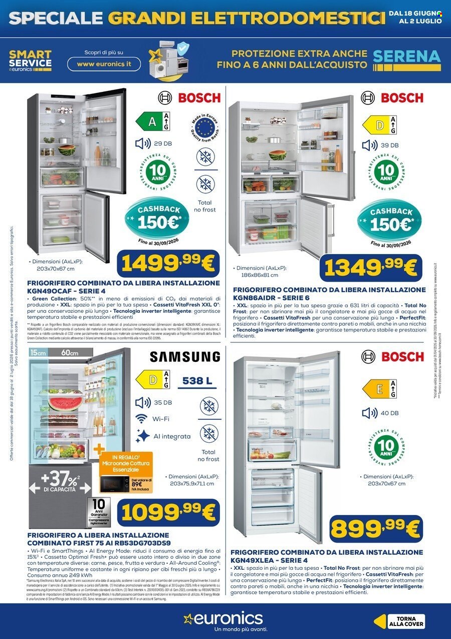 Volantino Euronics - 18/6/2026 - 2/7/2026. Pagina 10