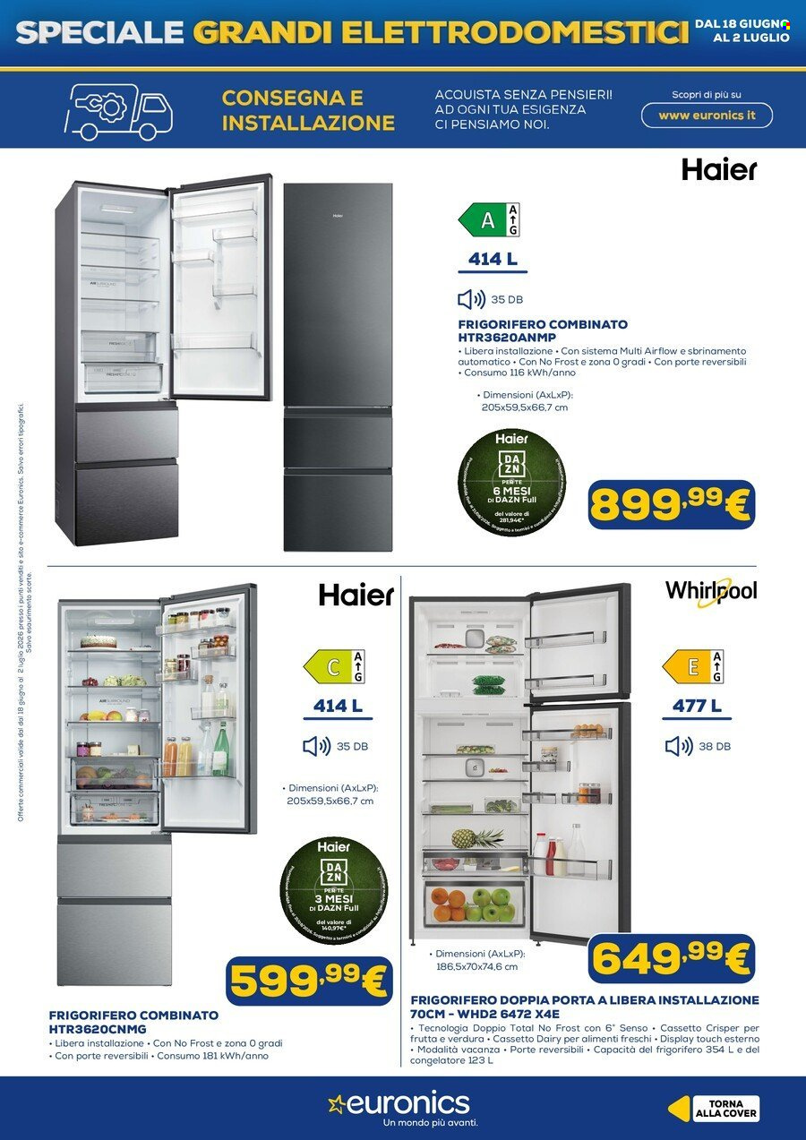 Volantino Euronics - 18/6/2026 - 2/7/2026. Pagina 11