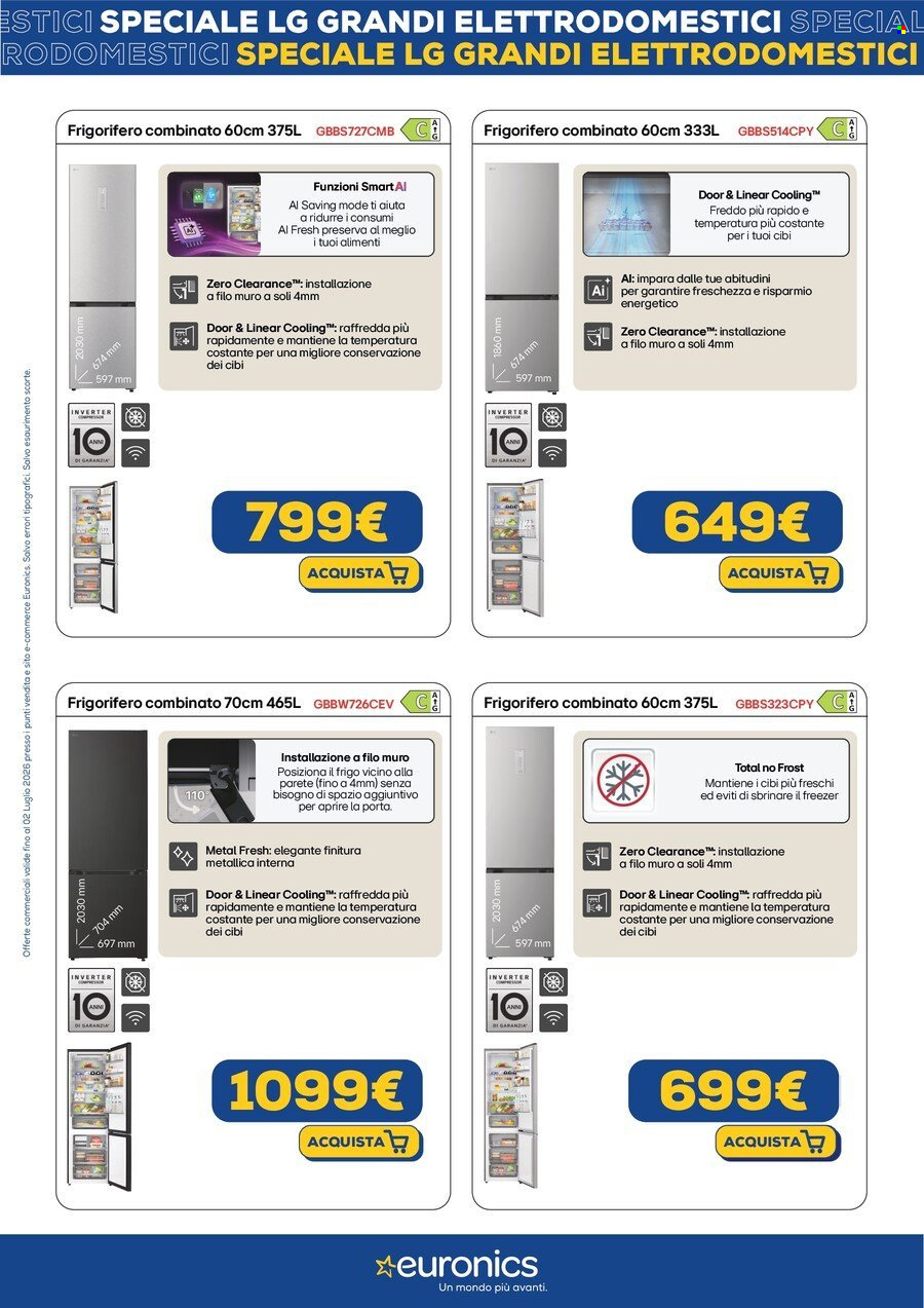 Volantino Euronics - 18/6/2026 - 2/7/2026. Pagina 3