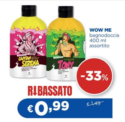 WOW ME bagnodoccia 400 ml assortito