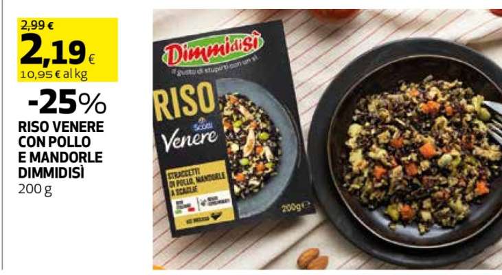 RISO VENERE CON POLLO E MANDORLE DIMMIDISI