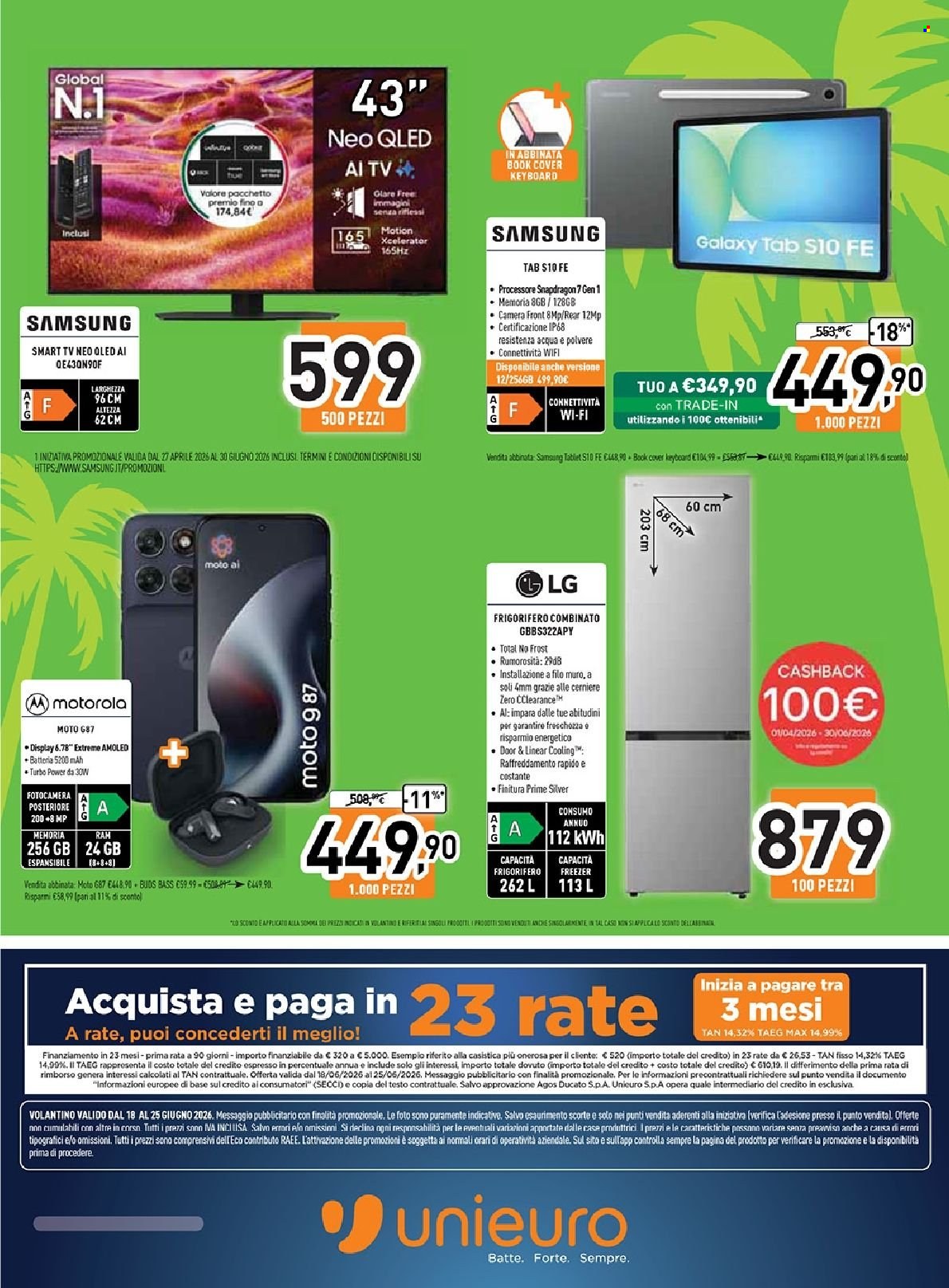 Volantino Unieuro - 18/6/2026 - 25/6/2026. Pagina 29