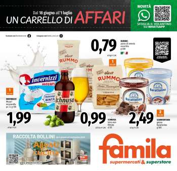 Volantino Famila - 18/6/2026 - 1/7/2026.