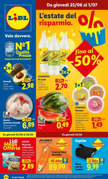 Volantino Lidl - 25/6/2026 - 1/7/2026.
