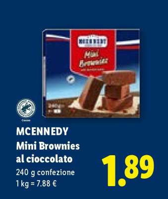 McEnnedy Mini brownies al cioccolato