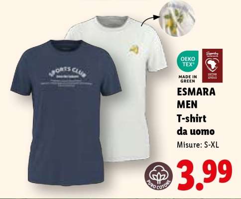 ESMARA MEN T-shirt da uomo