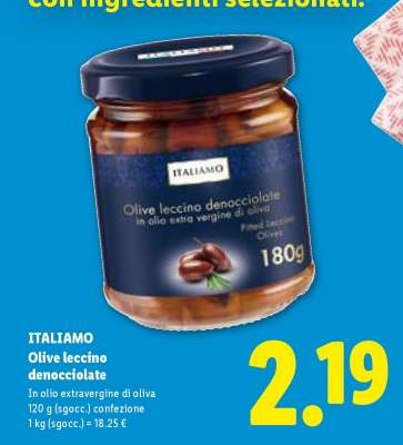 Italiamo Olive Leccino denocciolate