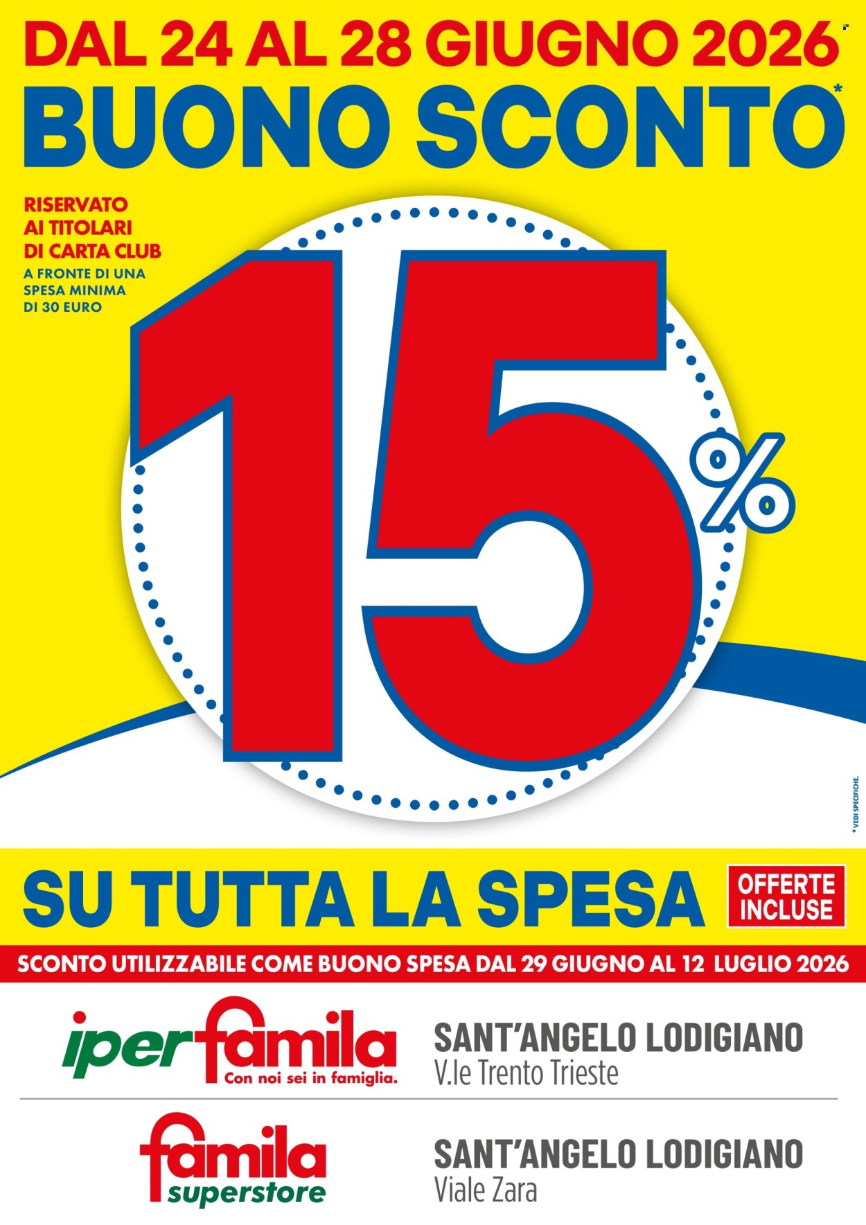 Volantino Famila - 24/6/2026 - 28/6/2026. Pagina 1