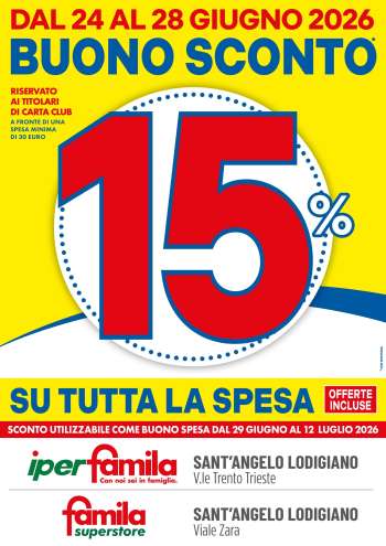 Volantino Famila - 24/6/2026 - 28/6/2026.