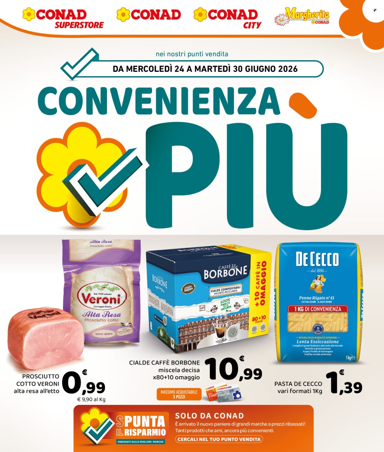 Volantino Conad - 24/6/2026 - 30/6/2026. Pagina 1