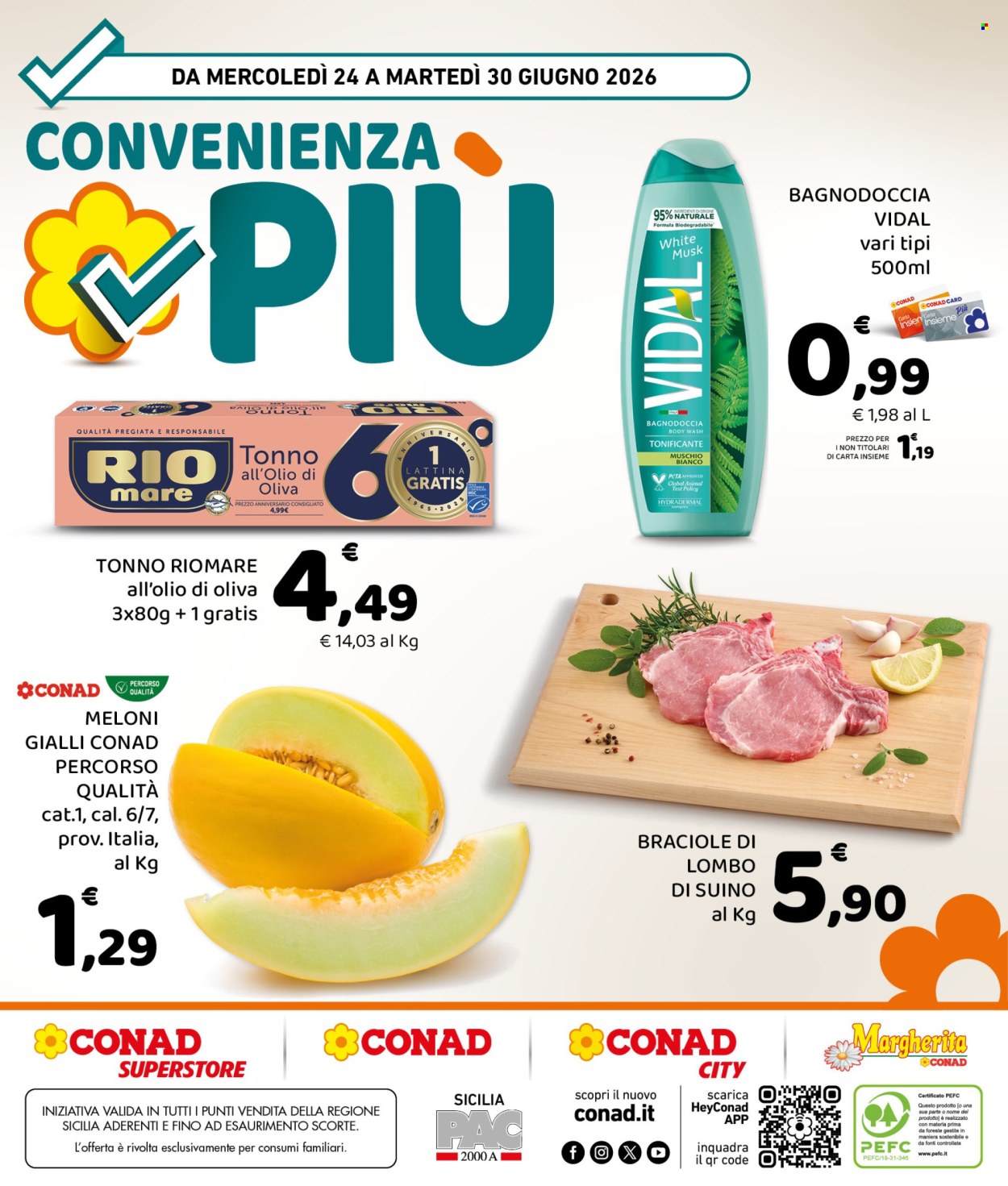 Volantino Conad - 24/6/2026 - 30/6/2026. Pagina 8
