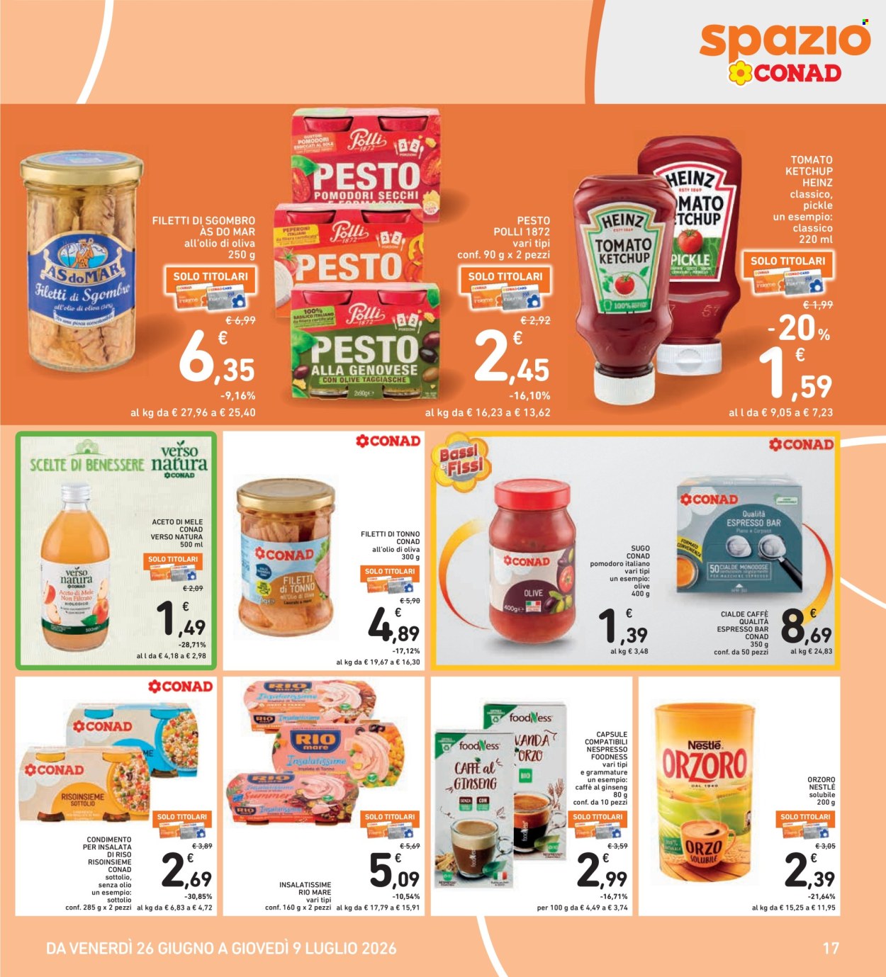 Volantino Spazio Conad - 26/6/2026 - 9/7/2026. Pagina 17