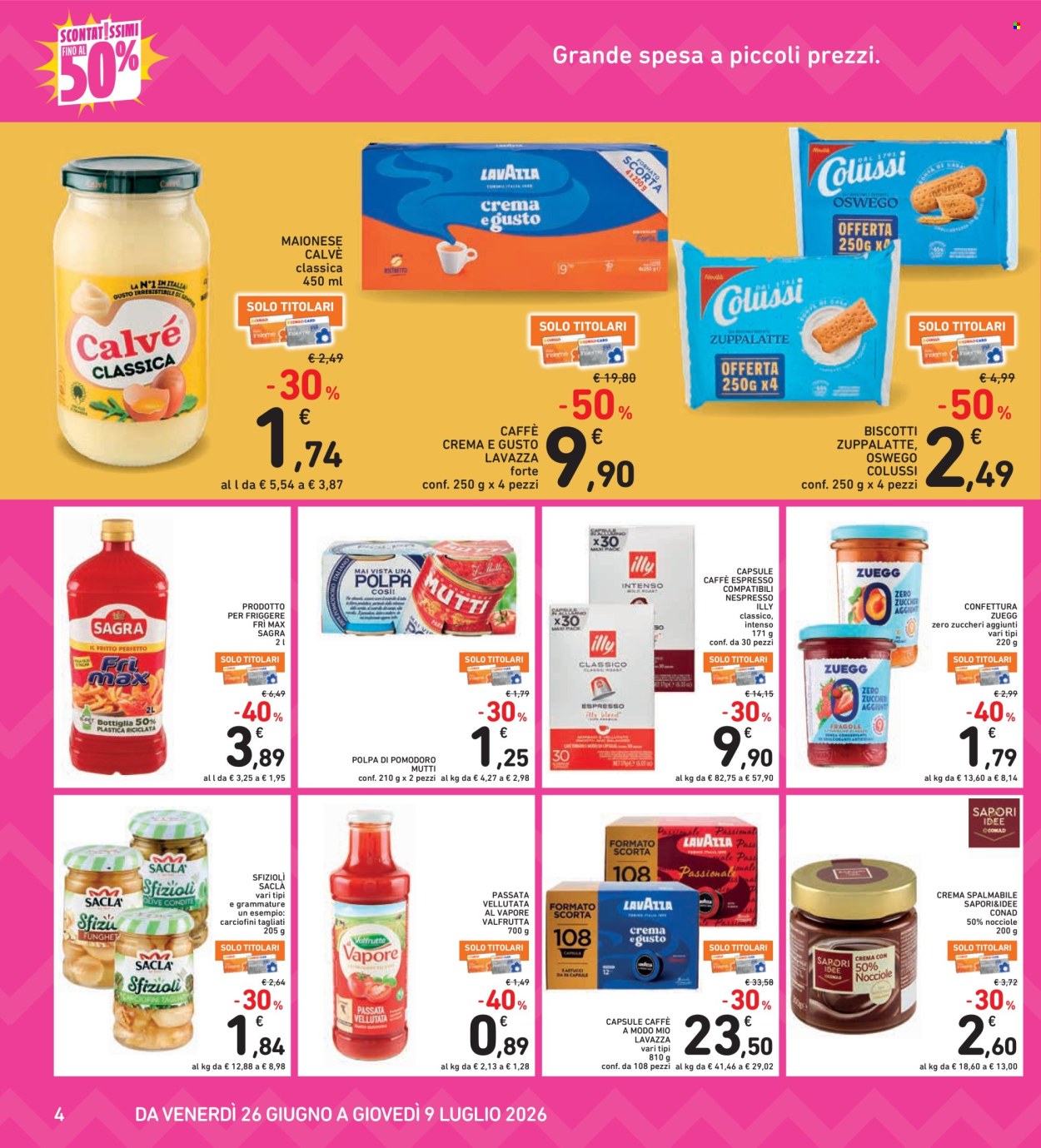 Leták Spazio Conad - 26.6.2026 - 9.7.2026. Strana 4