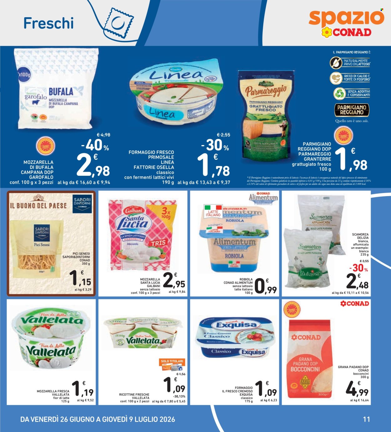 Leták Spazio Conad - 26.6.2026 - 9.7.2026. Strana 11