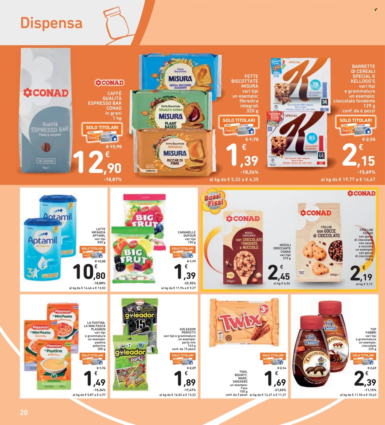 Leták Spazio Conad - 26.6.2026 - 9.7.2026. Strana 20