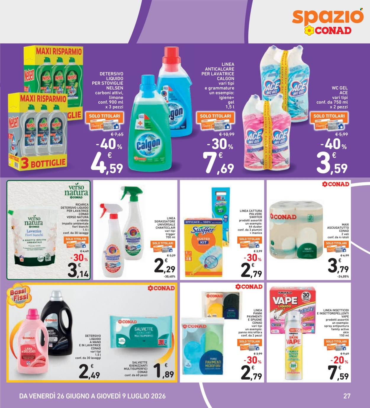 Leták Spazio Conad - 26.6.2026 - 9.7.2026. Strana 27