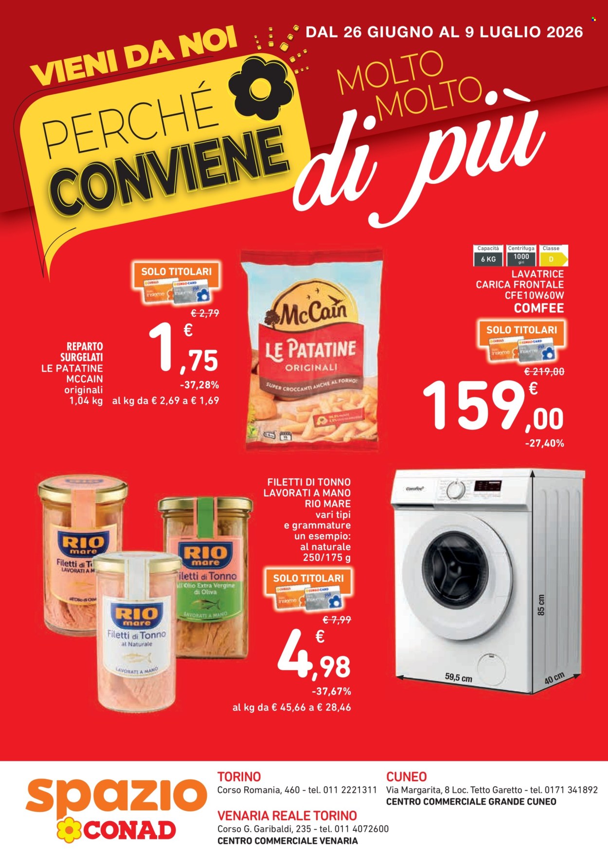 Volantino Spazio Conad - 26/6/2026 - 9/7/2026. Pagina 1