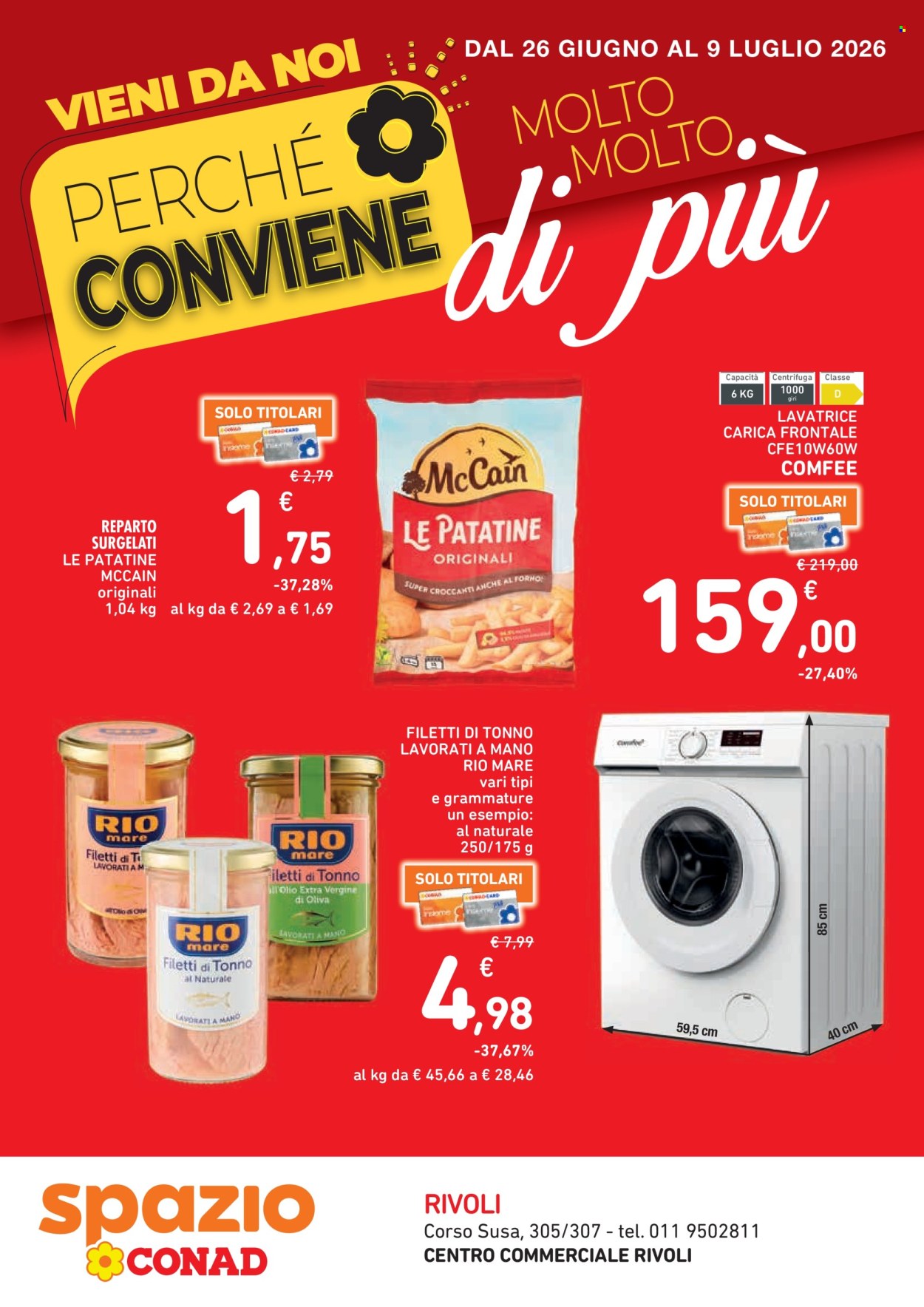 Leták Spazio Conad - 26.6.2026 - 9.7.2026. Strana 1