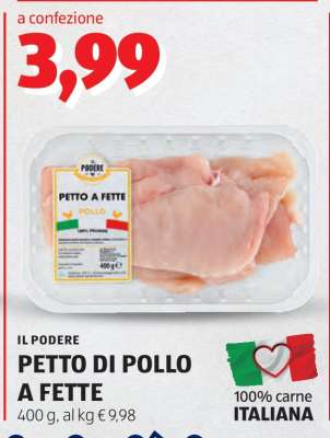 IL PODERE PETTO DI POLLO A FETTE