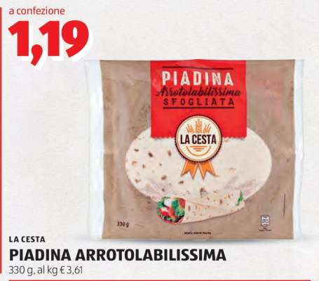 PIADINA ARROTOLABILISSIMA