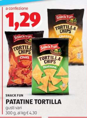 Snack Fun Patatine Tortilla