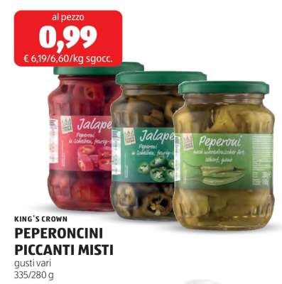 KING'S CROWN PEPERONCINI PICCANTI MISTI