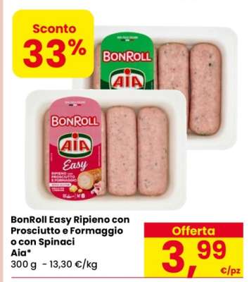 BonRoll Easy Ripieno con Prosciutto e Formaggio o con Spinaci