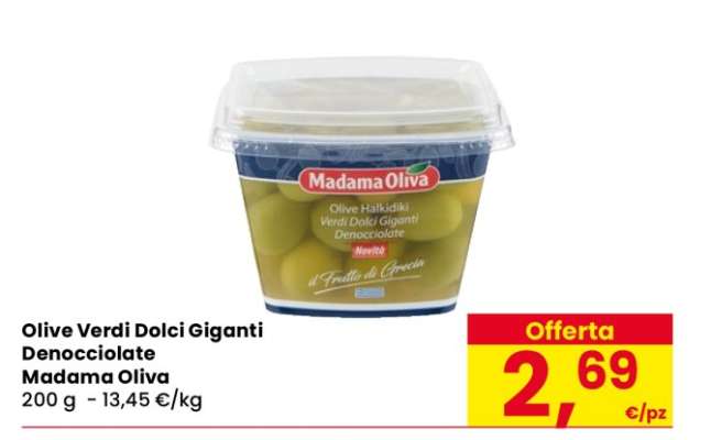 Olive Verdi Dolci Giganti Denocciolate