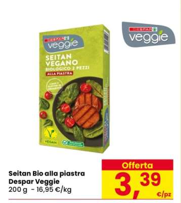 Seitan Bio alla piastra Despar Veggie