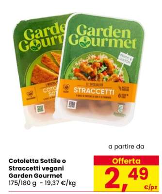 Cotoletta Sottile o Straccetti vegani Garden Gourmet