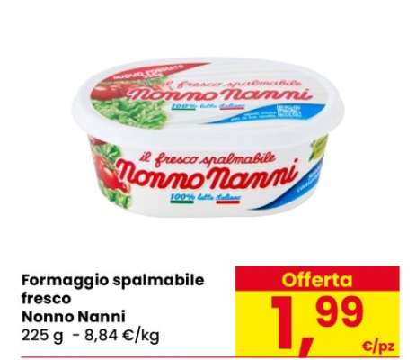 Formaggio spalmabile fresco Nonno Nanni