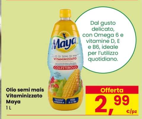 Olio semi mais Vitaminizzato Maya