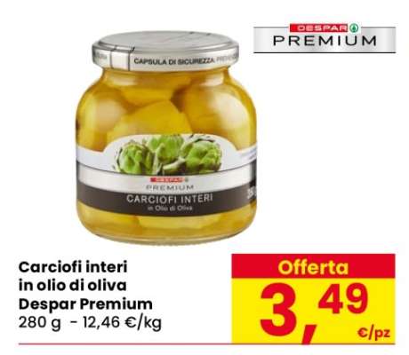 Carciofi interi in olio di oliva