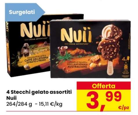 4 Stecchi gelato assortiti Nuii