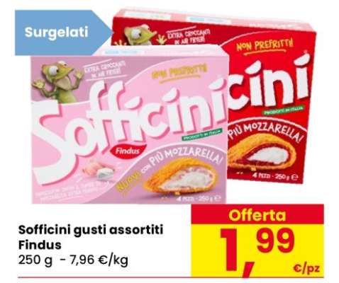 Sofficini gusti assortiti Findus