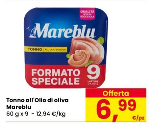 Tonno all'Olio di Oliva Mareblu