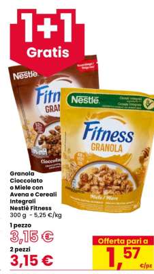 Granola Cioccolato o Miele con Avena e Cereali Integrali