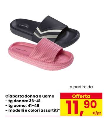 Ciabatta donna o uomo