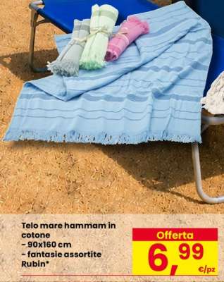 Telo mare hammam in cotone