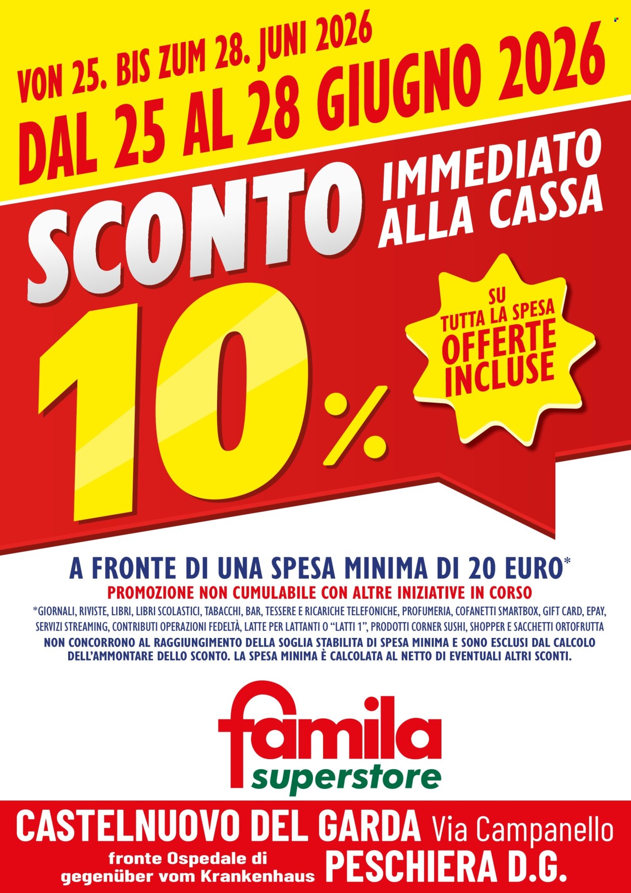 Volantino Famila - 25/6/2026 - 28/6/2026. Pagina 2