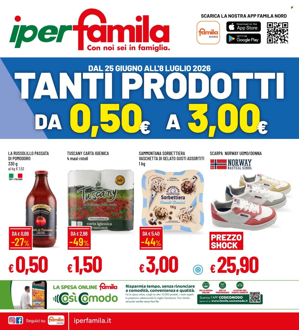 Volantino Famila - 25/6/2026 - 8/7/2026. Pagina 1