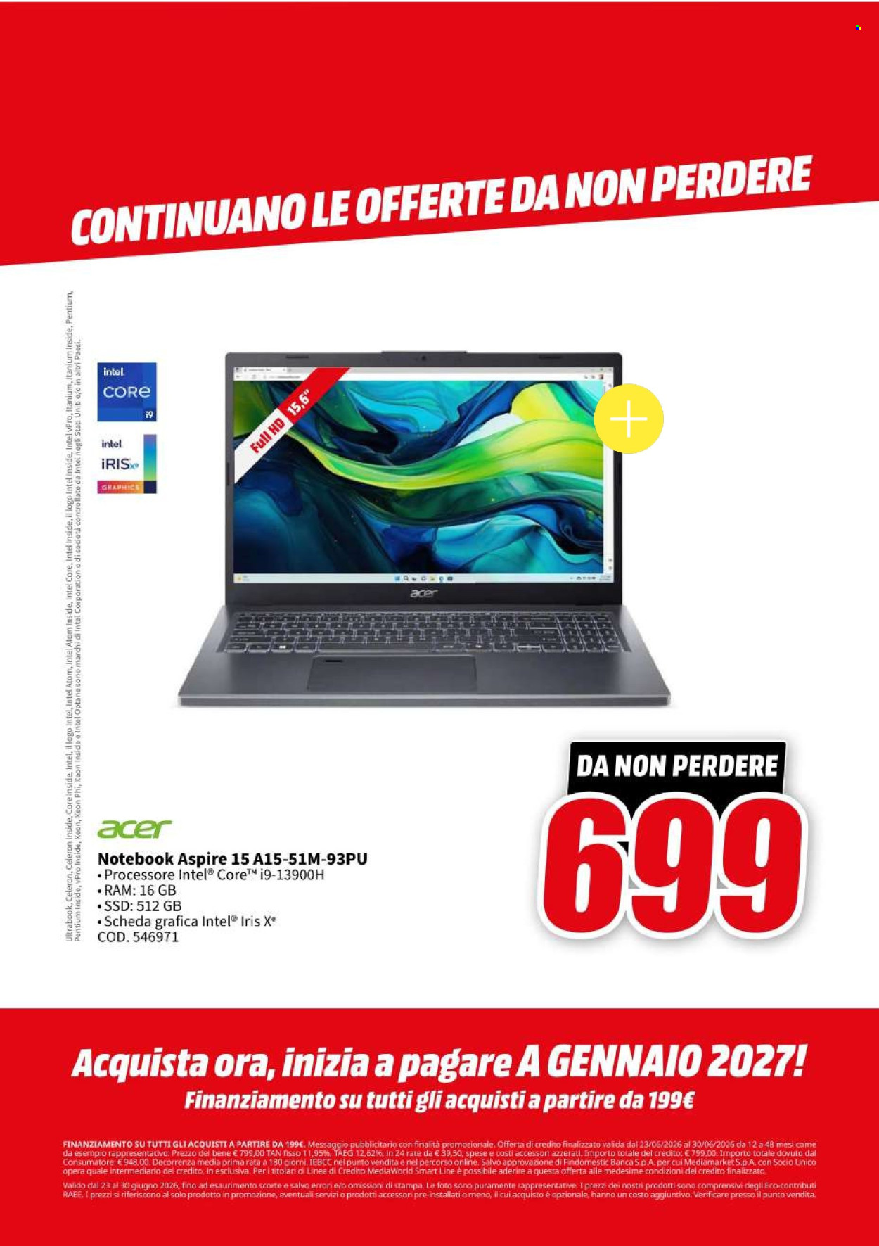 Volantino MediaWorld - 23/6/2026 - 30/6/2026. Pagina 15