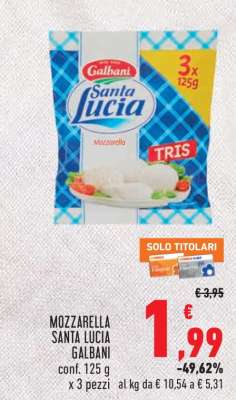 MOZZARELLA SANTA LUCIA GALBANI