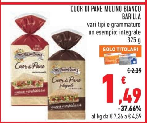 CUOR DI PANE MULINO BIANCO BARILLA