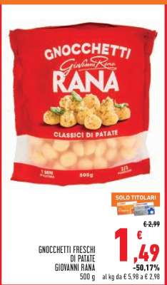 Gnocchetti Freschi di Patate Giovanni Rana