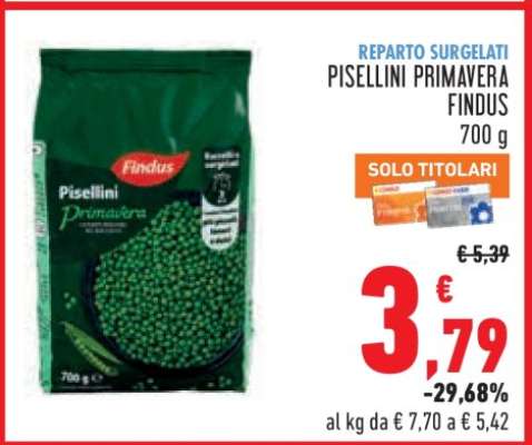 Pisellini Primavera Findus