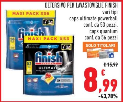 Detersivo per Lavastoviglie Finish
