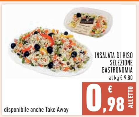 INSALATA DI RISO SELEZIONE GASTRONOMIA