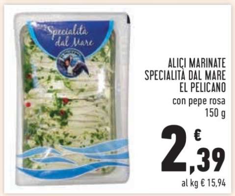 ALICI MARINATE SPECIALITÀ DAL MARE EL PELICANO